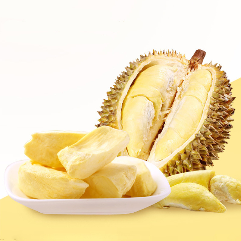 Baicaowei Freeze-Dried Durian Snacks 30g Box Pack of 60 Casual Snacks Candied Fruit Dried Fruit Wholesale