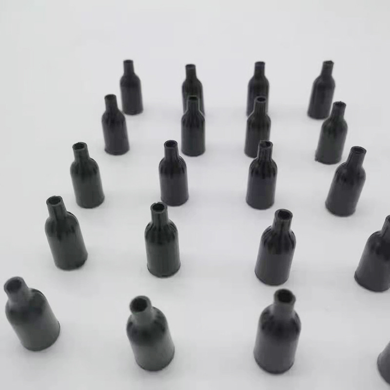 Pet cat toy accessories plastic tube funny cat stick matching hat No. 4 wine bottle cap funny cat Feather Hat Head