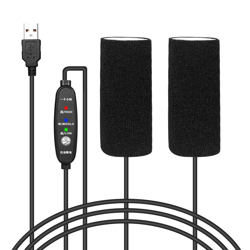 USB Electric Vehicle Electric Heating Handlebar Cover Motorcycle Battery Vehicle Heater Handlebar Winter Cycling Warm Heating Cover