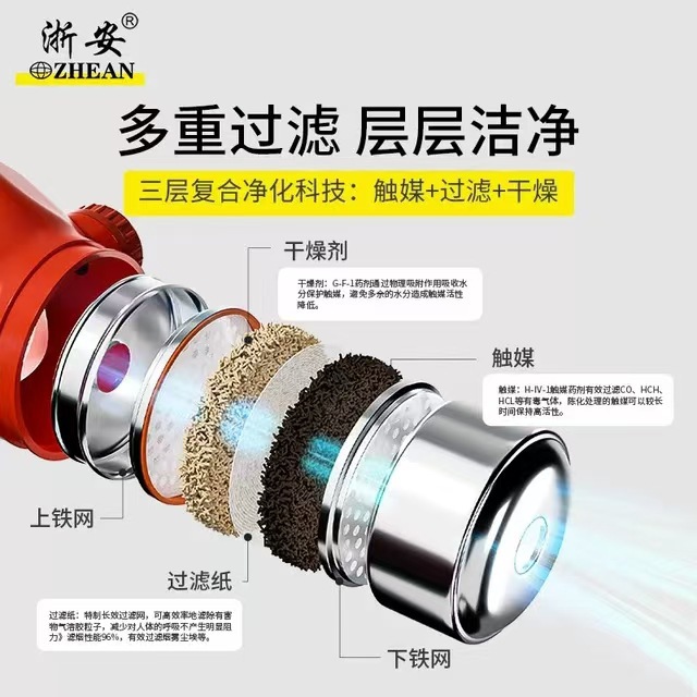 Fire Mask Smoke Mask Hotel Hotel Household Smoke and Gas Disposable Self-Rescue Respirator Tzl Mask