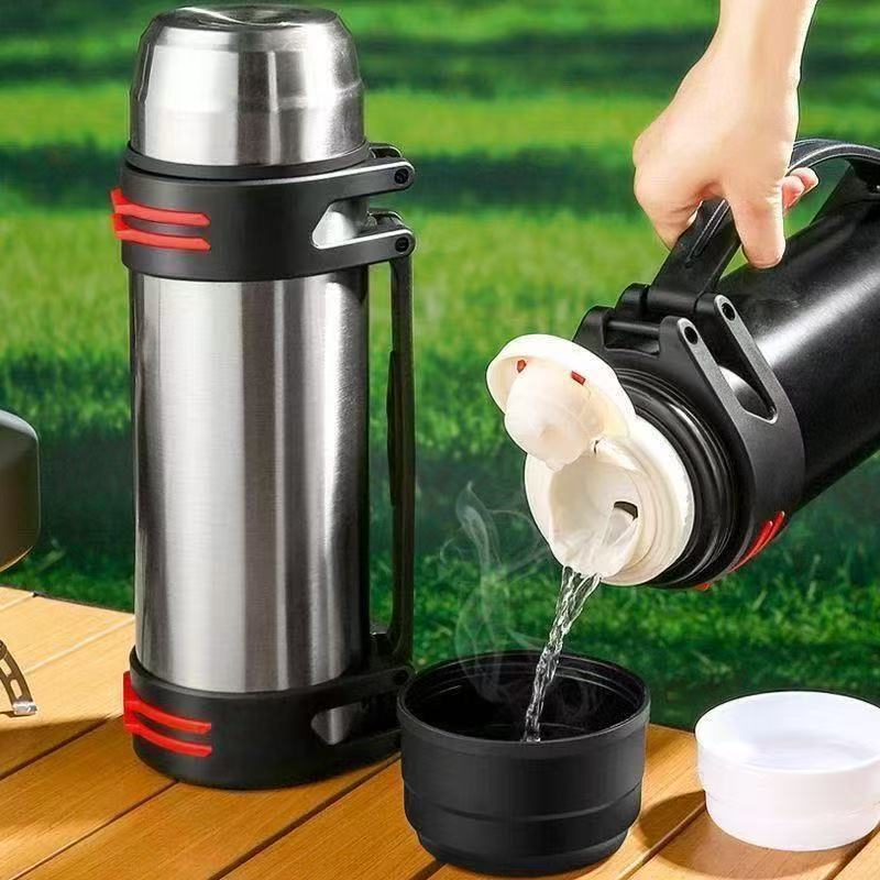 2000ml Travel Pot Home Outdoor Car Insulated Pot Large Capacity Insulated Cup Printed Advertising Cup Travel Pot