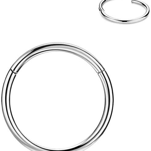 Перекрестный стальной шарнир, кольцо для носа, декоративное кольцо для губ, пирсинг носа, кольцо-сплит для бижутерии