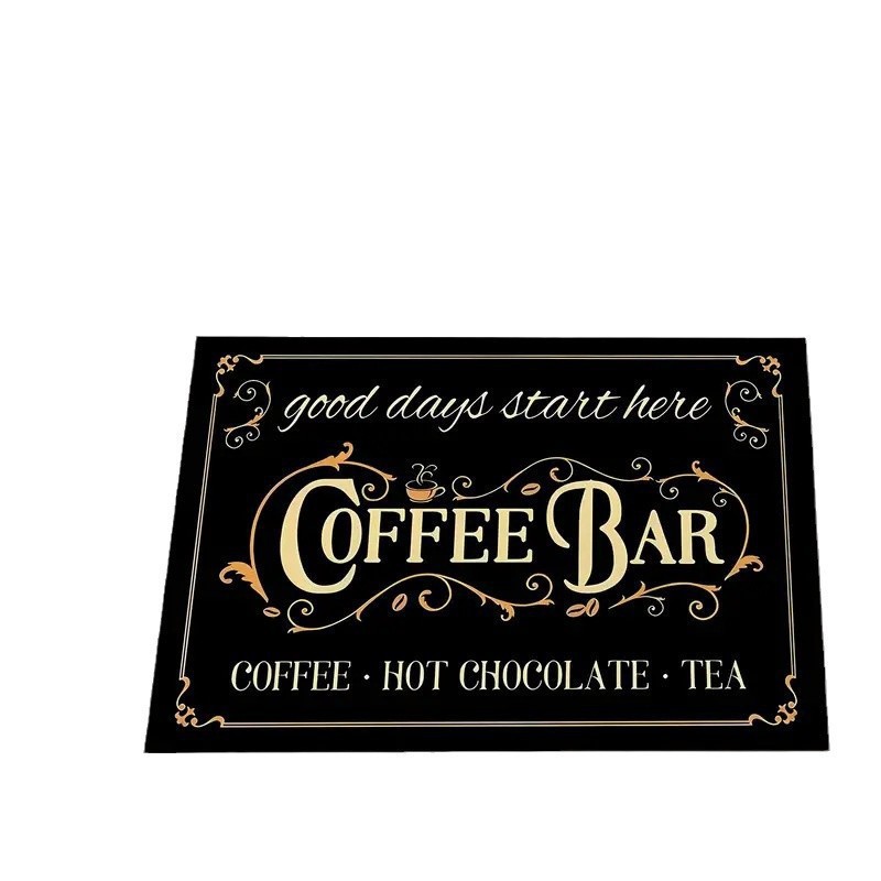 A Cross-Border American-Style Draining Light Luxury Diatomaceous Earth Absorbent Non-Slip Washable Coffee Machine Kitchen Countertop Mat Quick-Dry Mat