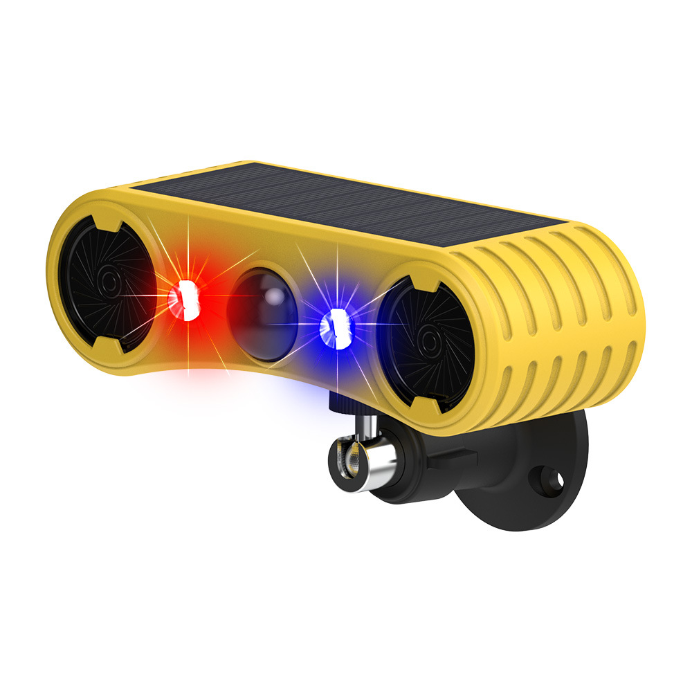 Solar Alarm Timing Human Body Induction Infrared Alarm Light Solar Alarm Anti-Theft Animal Repeller