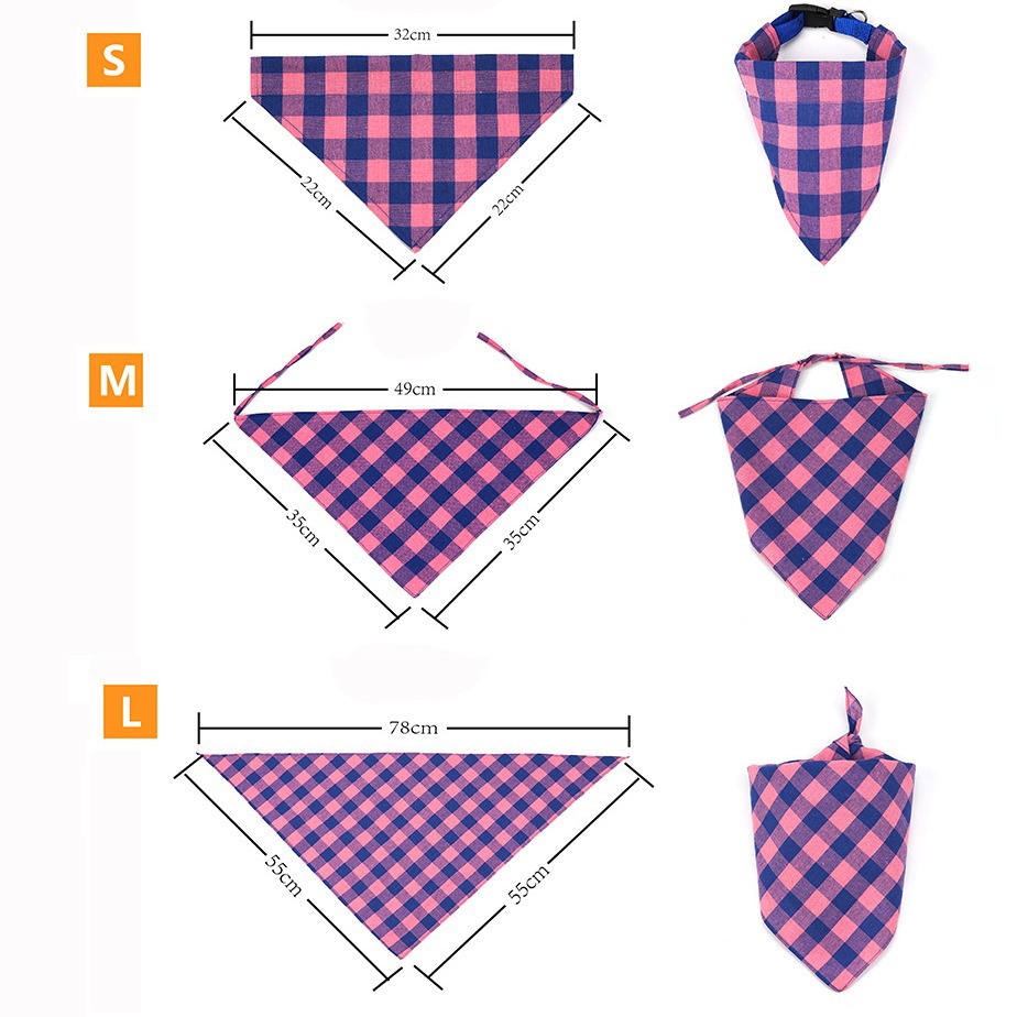 Foreign trade cross-border cat dog birthday diy custom polyester digital printing pet triangle towel saliva towel