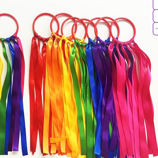 Радужный ручной змей Amazon с цветными лентами, игрушка-стример, браслет, спортивные аксессуары