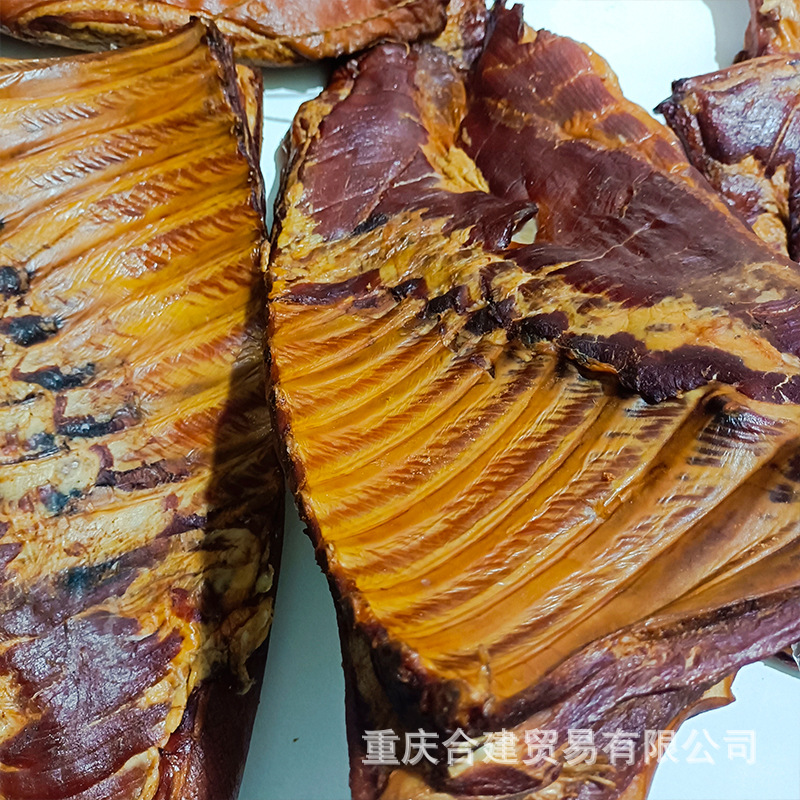 Firewood-Smoked Bacon, Chinese-Style Pork Chops for New Year Goods, Street Stall and Exhibition Bacon Ribs, Smoked Bacon Manufacturer Supply