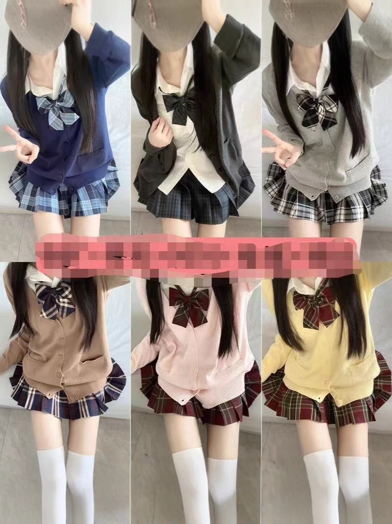 JK Genuine Paid Skirt Japanese School Style College Style Women's Pleated Skirt Short Skirt White All-Match