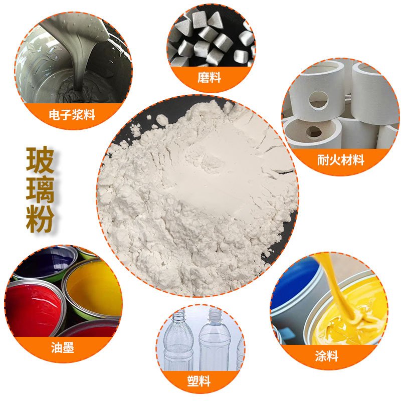 Glass Powder with High Melting Point, Transparent Glass Powder for Coatings, Inks, and Plastics, Well-Dispersed Glass Powder with Complete Specifications