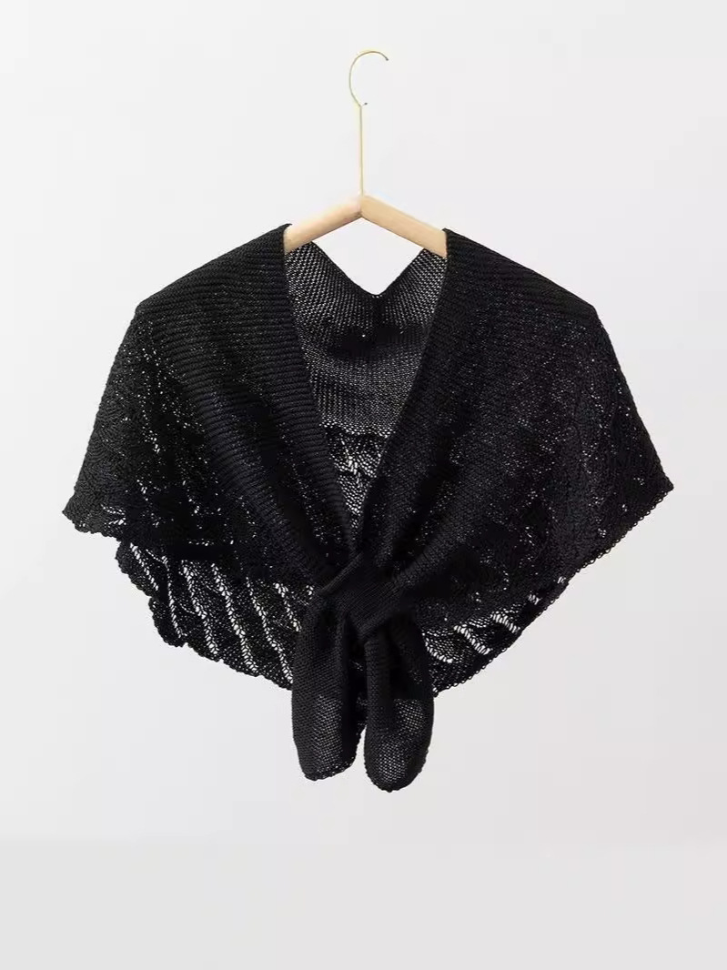 Air-conditioned Room Small Shawl Women's Shoulder Neck New Cheongsam Outer Wear Knitted Fashion High-end Summer Thin Dress