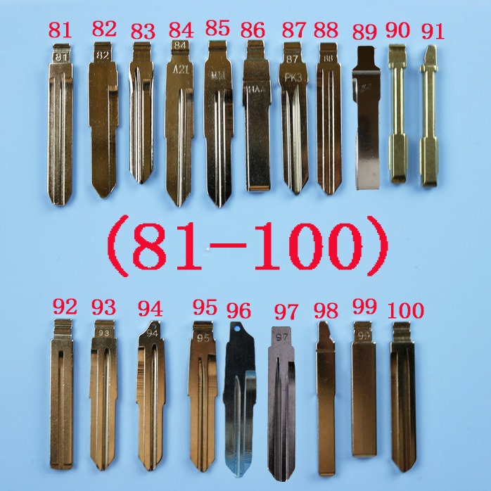 Car folding remote control key embryo head VVDI chino KD TY sub-machine modified embryo original slot 81-160