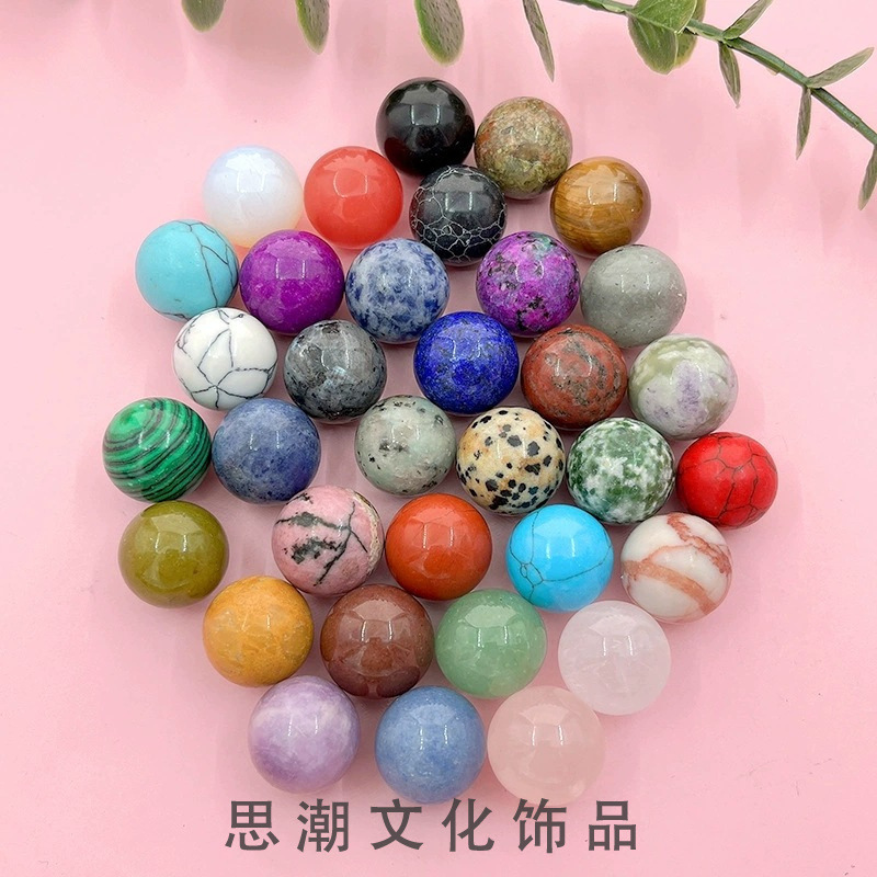 Natural stone agate crystal round beads 8mm10mm non-porous round beads diy jewelry material wholesale loose beads