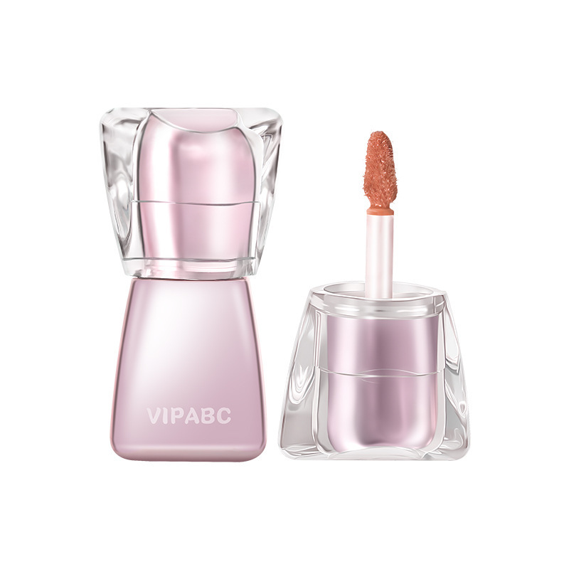 Vipabc Water-Glossy Mirror Pouty Lips, Moisturizing, Delicate, Clear and Whitening Water-Glossy Lip Glaze for Natural Students Without Makeup