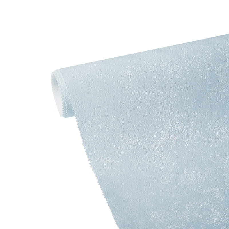 Whole House Seamless Wall Covering Background Wall for Bedroom and Living Room, High-End Thickened Simple Coral Velvet Wall Fabric