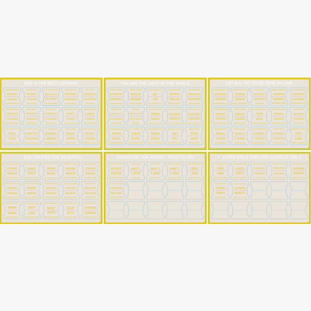 Amazon's Hot-Selling In-Stock Bible Book Category Marking Labels, In-Stock Gold-Stamped Waterproof Bible Index Stickers