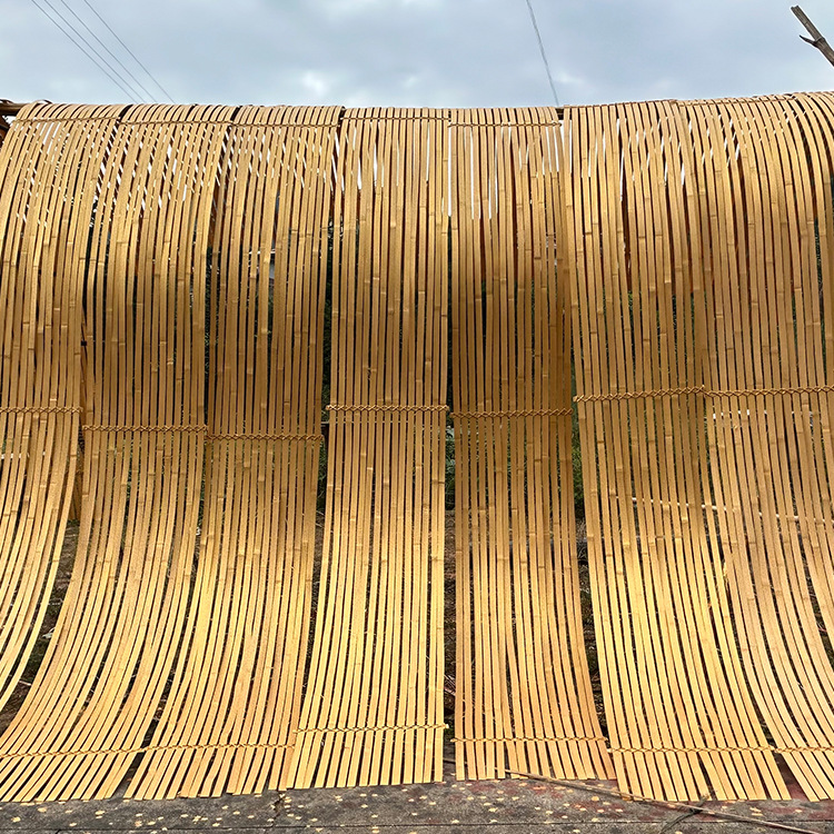 In stock bamboo row processing bamboo strip bamboo strip soft bamboo strip bamboo floral device wedding decorations bamboo products