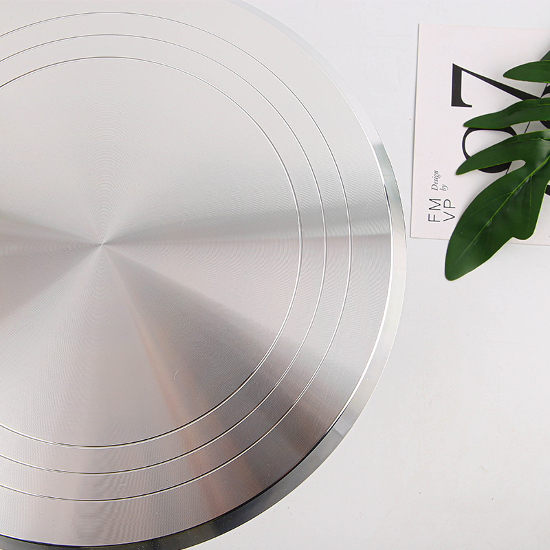 Aluminum Alloy Cake Turntable Cake Decorating Table Household Baking Tools DIY Anti-Slip Smear 10inch Decorating Turntable