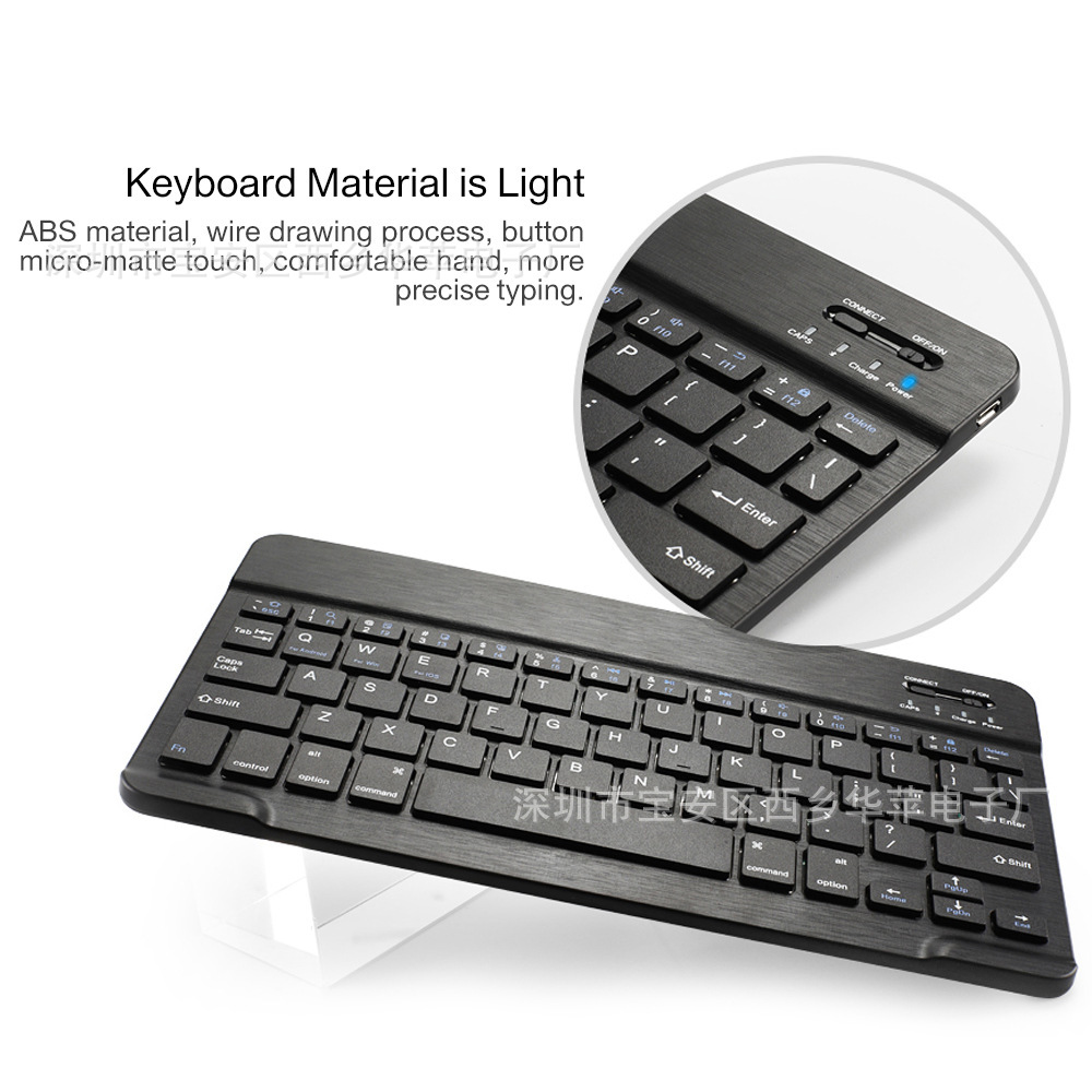 10-inch Russian wireless Bluetooth keyboard for iPad tablet Spanish French Korean German keyboard
