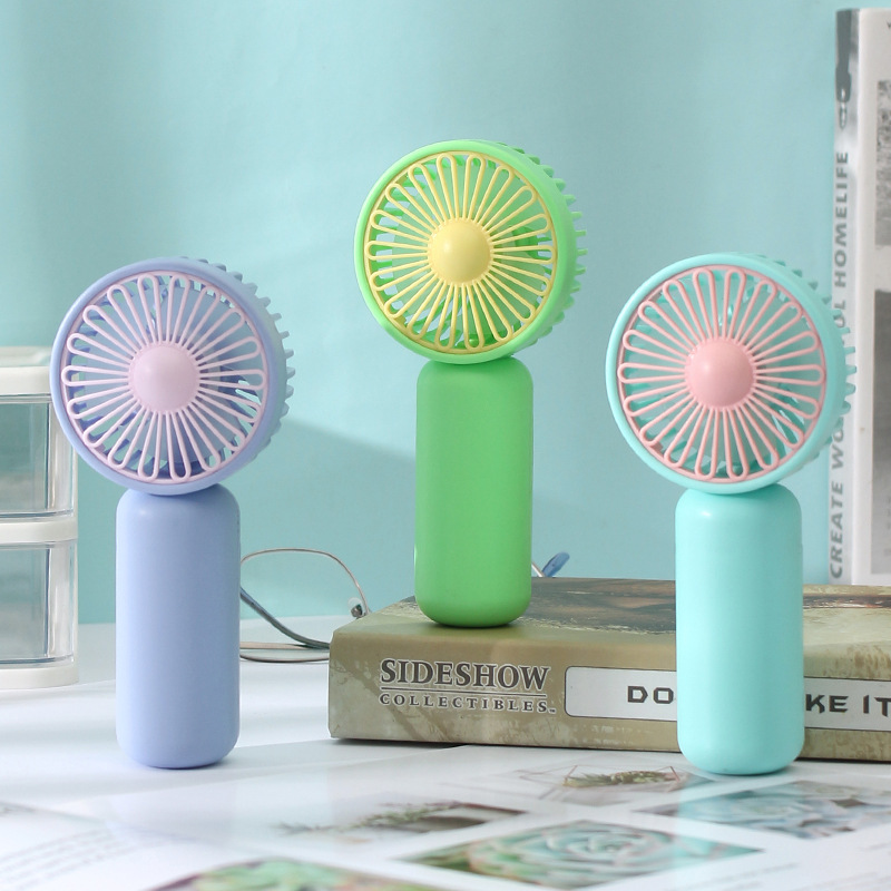 Новая аккумуляторная версия ручного мини-вентилятора на батарейках AA портативный малый вентилятор логотип подарок кросс-бодер экспорт