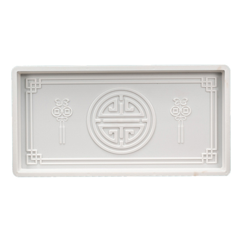 Stepping Stone Mold Floor Tile Flower Board Imitation Slate Stepping Stone Plastic Model Garden Lawn Courtyard Cement Paving