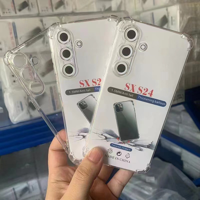S24 Samsung S26 Four-Corner Anti-Drop Transparent Tpu Airbag Phone Case Suitable for S26Pro/S24Ultra