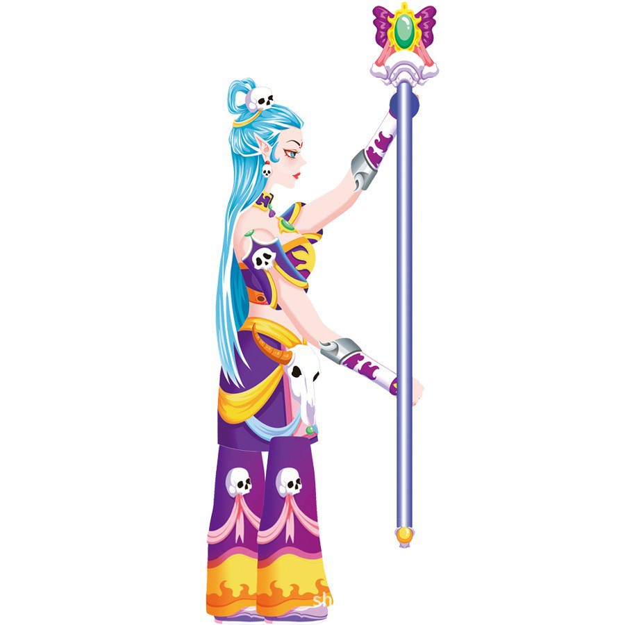 Free Shipping Shadow Puppet Toys New Style Wooden Shadow Puppet Performance Props with Operating Pole Journey to the West Nostalgic Toys