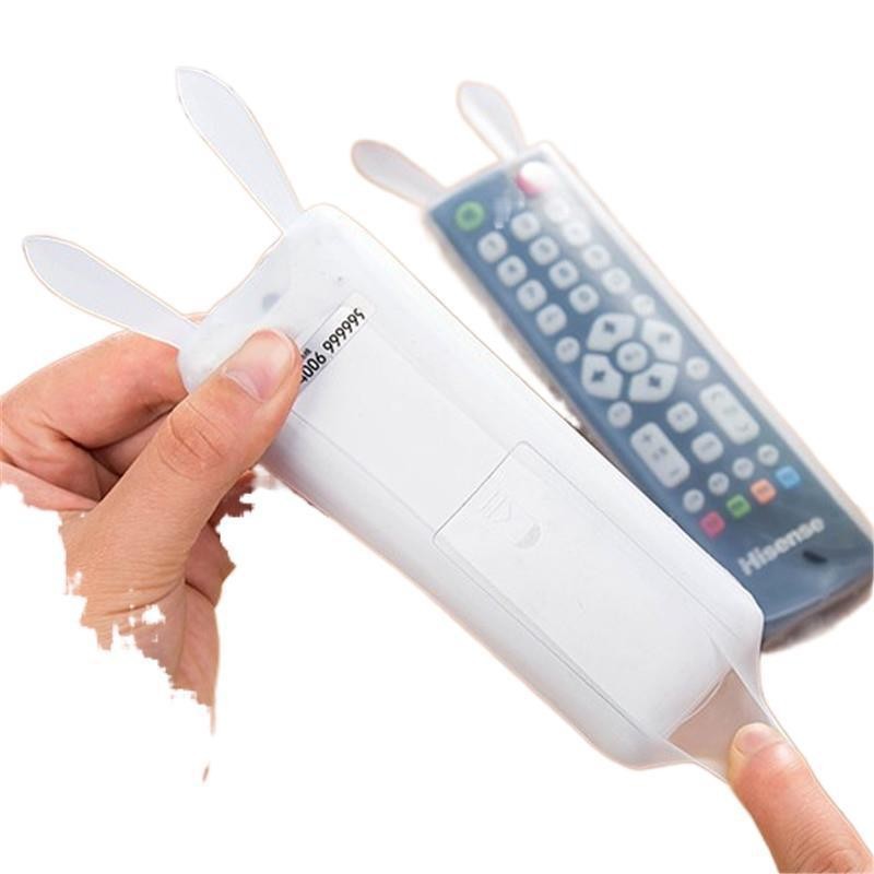 New Rabbit with Luminous Transparent Silicone Remote Control Protective Cover Air Conditioning TV Remote Control Cover Dust Cover