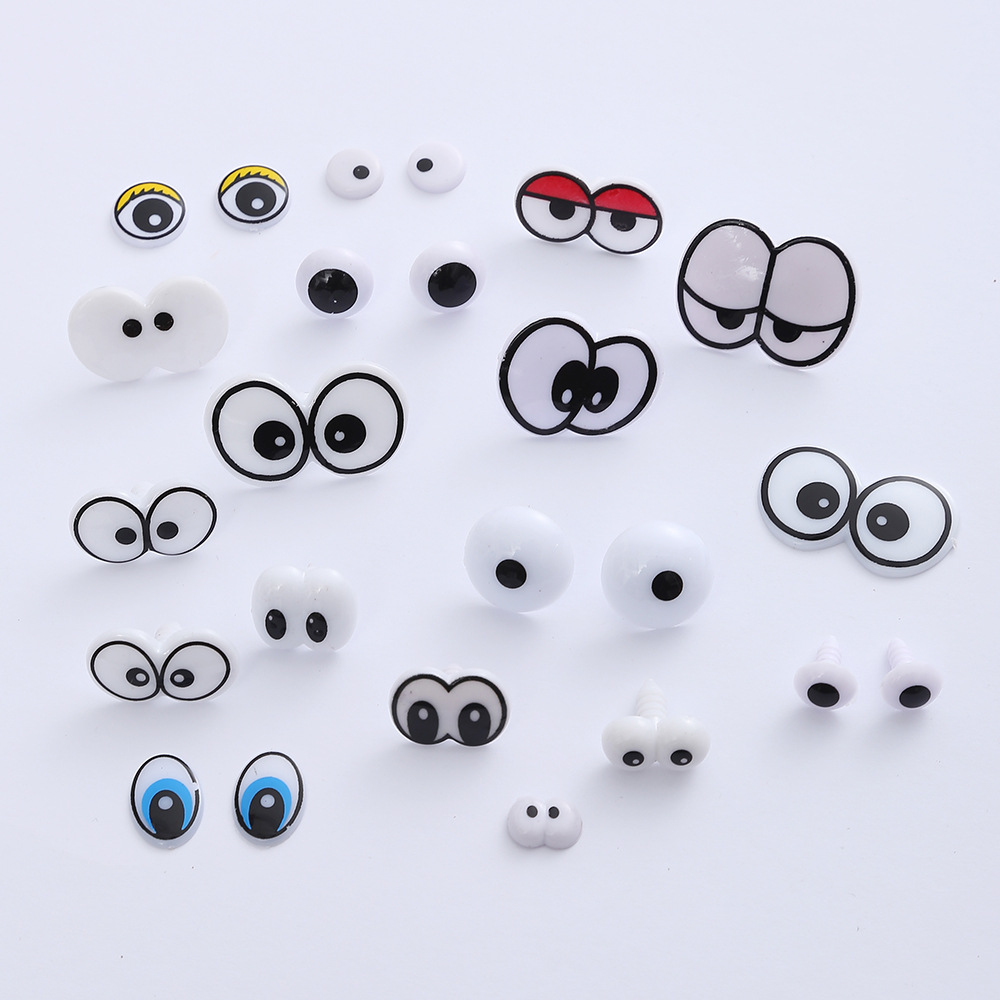 Fashion Toy Accessories One-piece Cartoon Eye Animal Products Plastic Eye Thread Cartoon Eye Factory Direct in stock