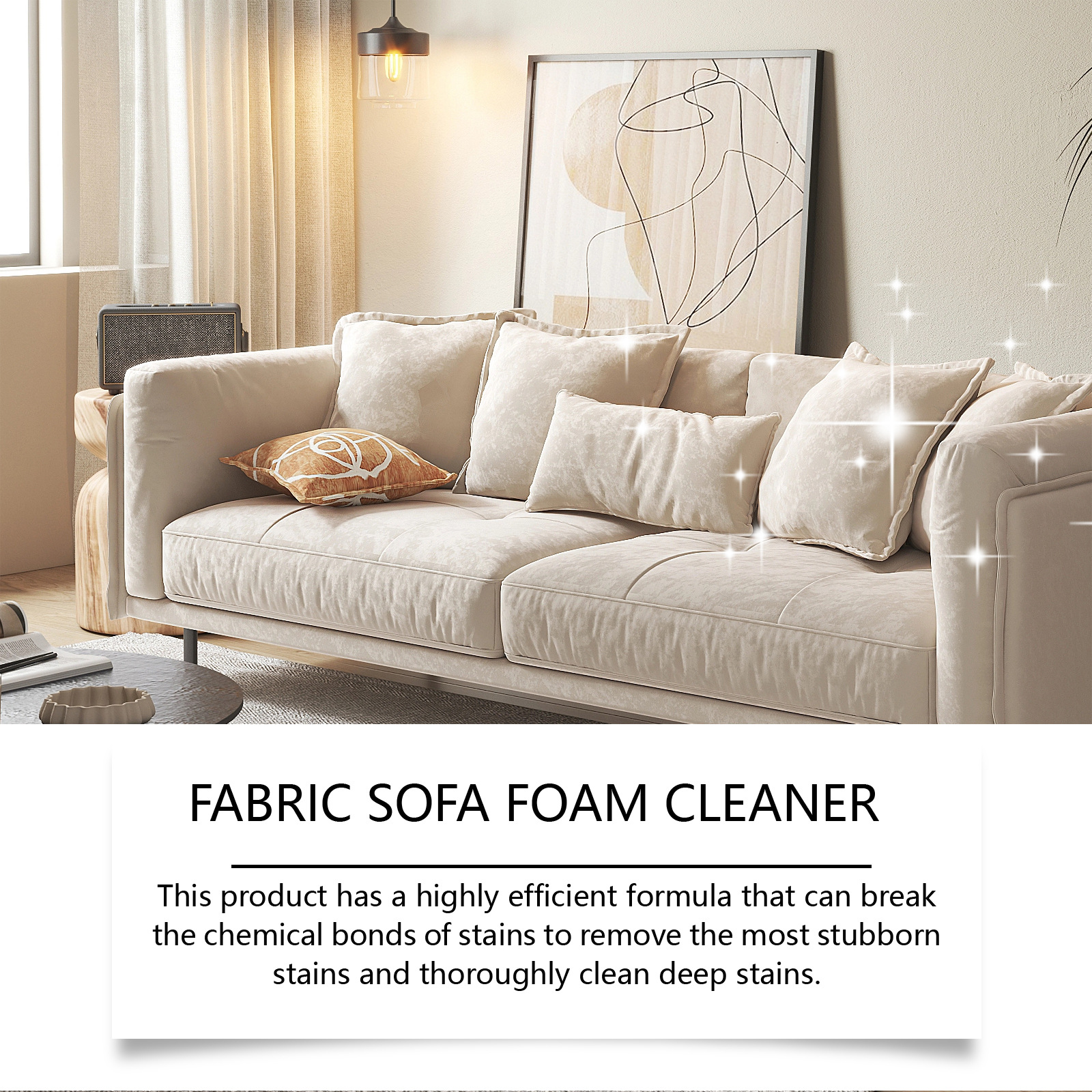 Jaysuing Fabric Sofa Foam Cleaner Fabric Sofa Fabric Curtain Mattress Foam Cleaner