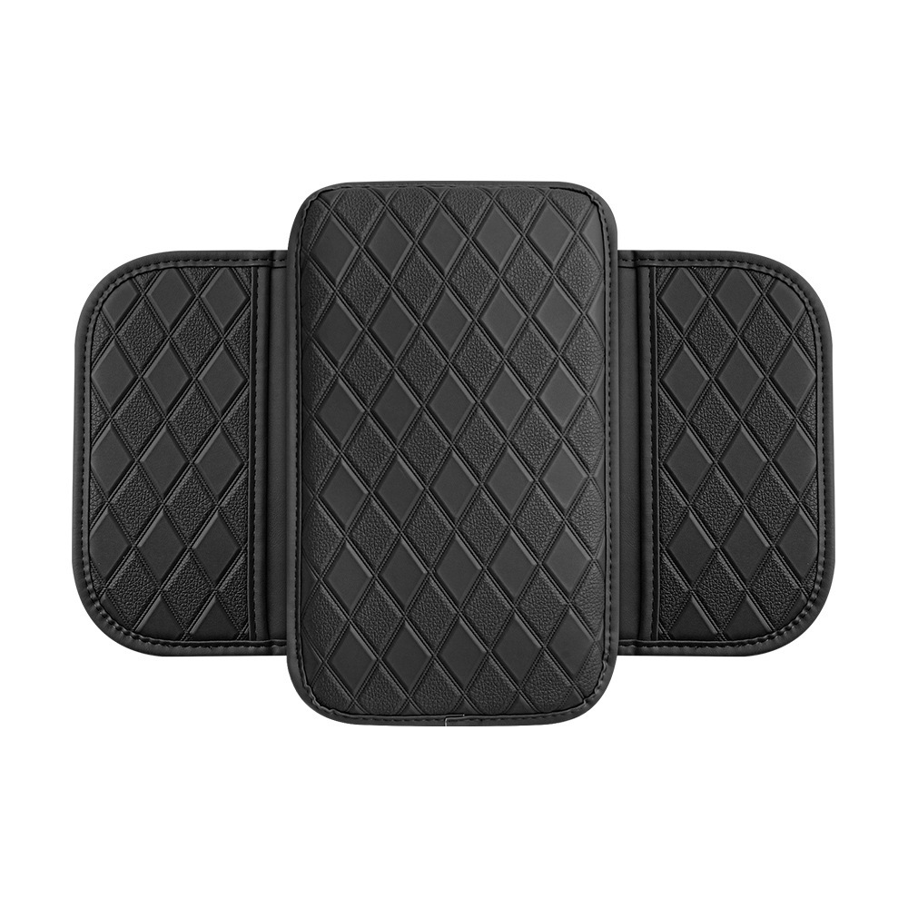 Car armrest box booster mat car armrest box mat multi-functional universal car interior supplies leather storage bag