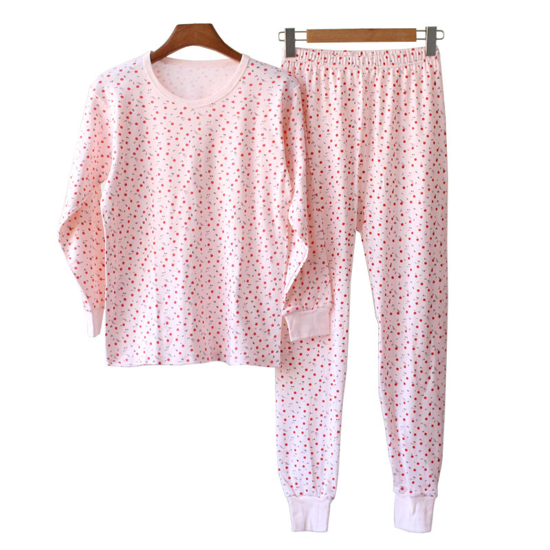 Wang Shuxia Middle-Aged and Elderly Women's Autumn Cotton Thermal Underwear Set, Ladies' Underwear Set, Mom's Autumn Cotton Underwear Set