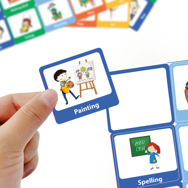 Cross-border Children's Early Education Visual Schedule Day Planning Daily Schedule to Develop Self-discipline Good Habit Cards