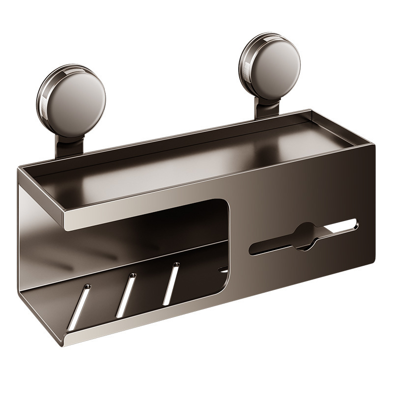 Suction Cup Toilet Tissue Box Wall Hanging Toilet Toilet Toilet Paper Box Roll Paper Toilet Paper Washcloth Rack