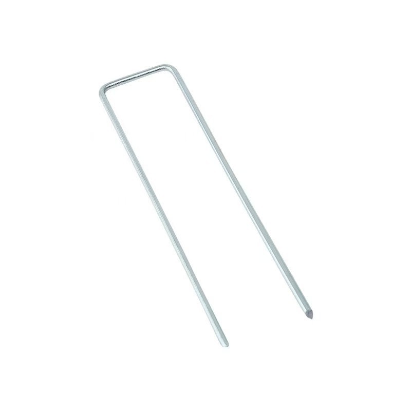 Galvanized Ground Nail U-shaped Ground Nail Outdoor Anti-grass Cloth Nail Lawn Nail Greenhouse Orchard Ground Nail Plastic Film Fixer