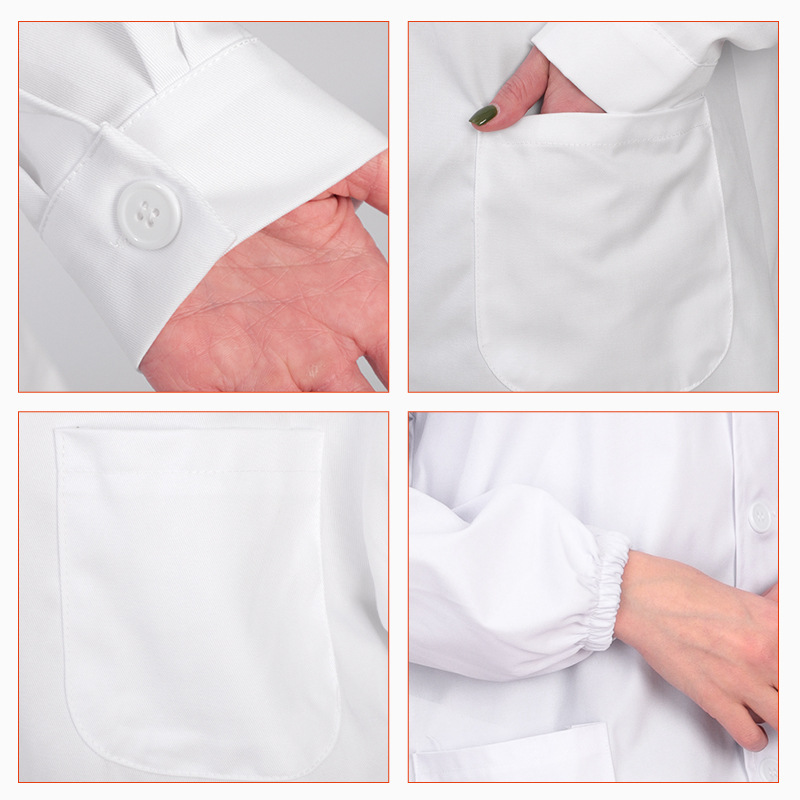 Spot Student Lab Coats Wholesale Pharmacy Doctor Nurse Work Clothes White Coat Long Sleeve Short Sleeve Custom Medical Uniforms