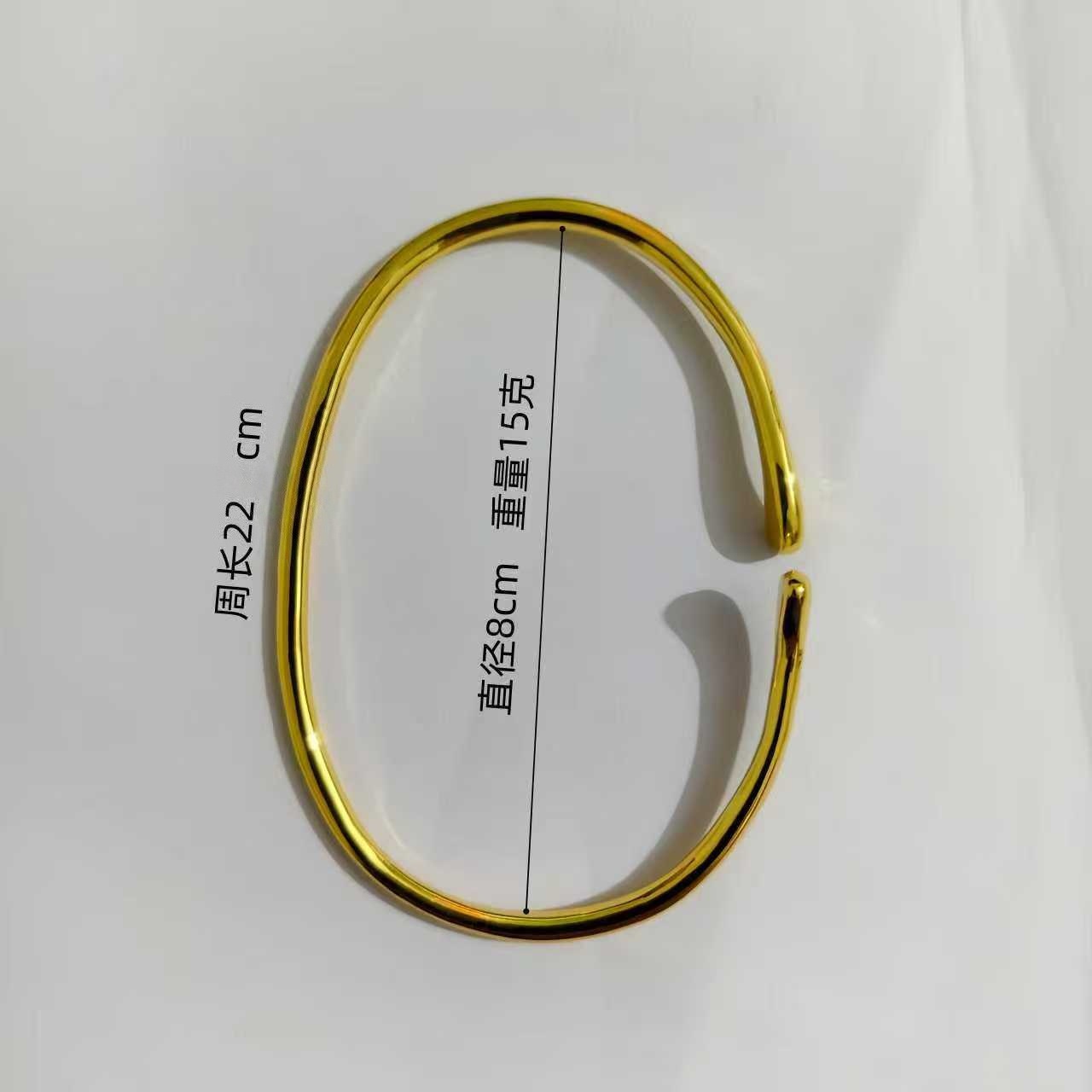 Manufacturer Wholesale Popular Personalized Bracelet Open Glossy Bracelet European and American Creative Design New Product Water Drop Armband