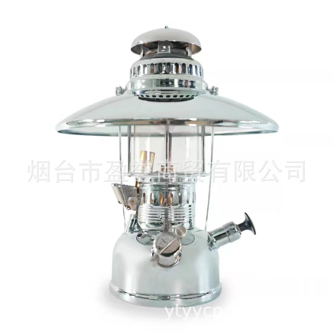 Outdoor Travel Popular Premium 150Cp Copper Original Color, Silver Small Kerosene Gas Lamp