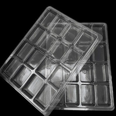 Factory Direct Sales Packaging Ready-Made Digital Products Kidsren's Toys Blister Pvc Inner Tray Pet Tray Small Grids Flocking Box