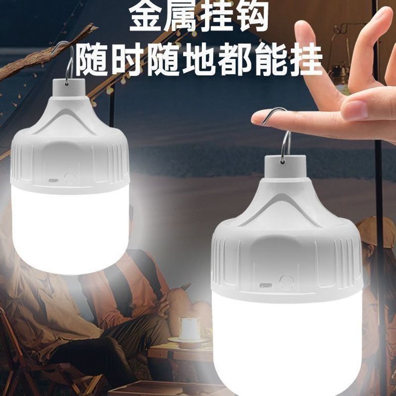 Уличное кемпинговое освещение для ночного рынка, беспроводная подвижная супер яркая перезаряжаемая лампочка, экстренное освещение для дома, оптовая продажа