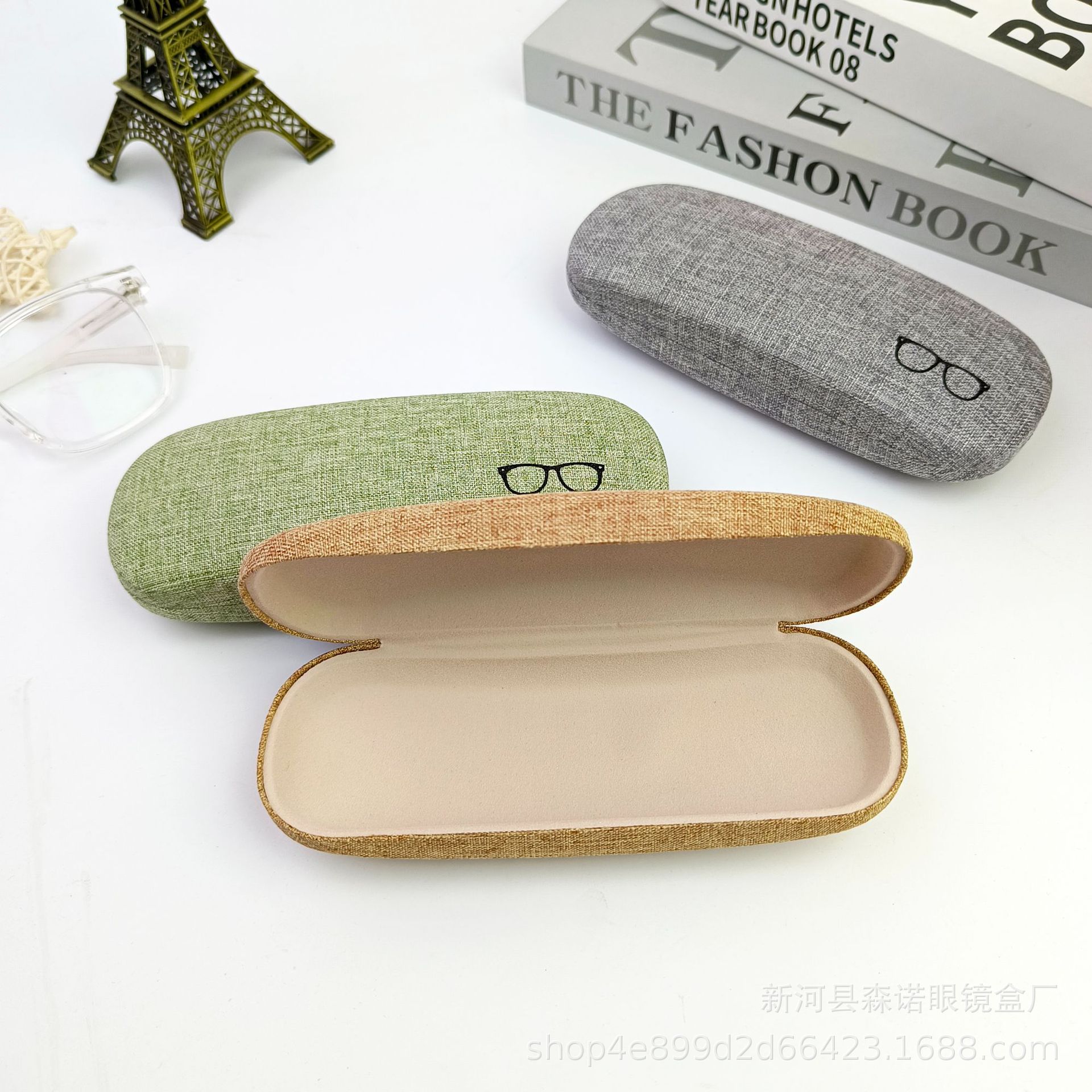 Glasses Case Customization Ins High-End Simple Men's and Women's Optical Glasses Case Portable Anti-Stress Glasses Case Manufacturer