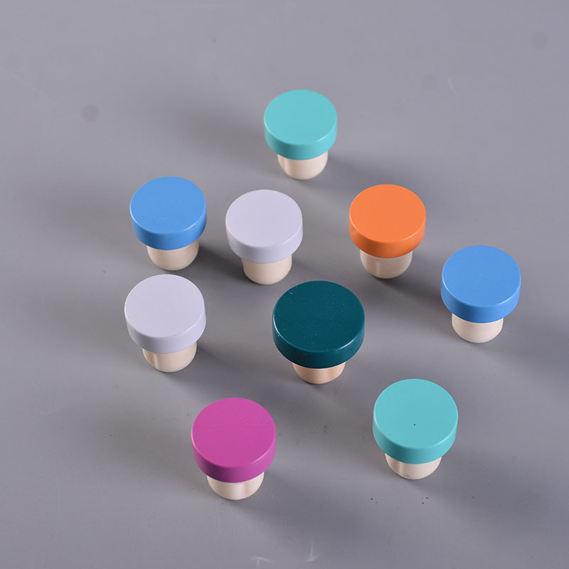 Wholesale foreign wine bottle stopper polymer bottle stopper red wine bottle T-shaped stopper multi-color polymer glass bottle stopper