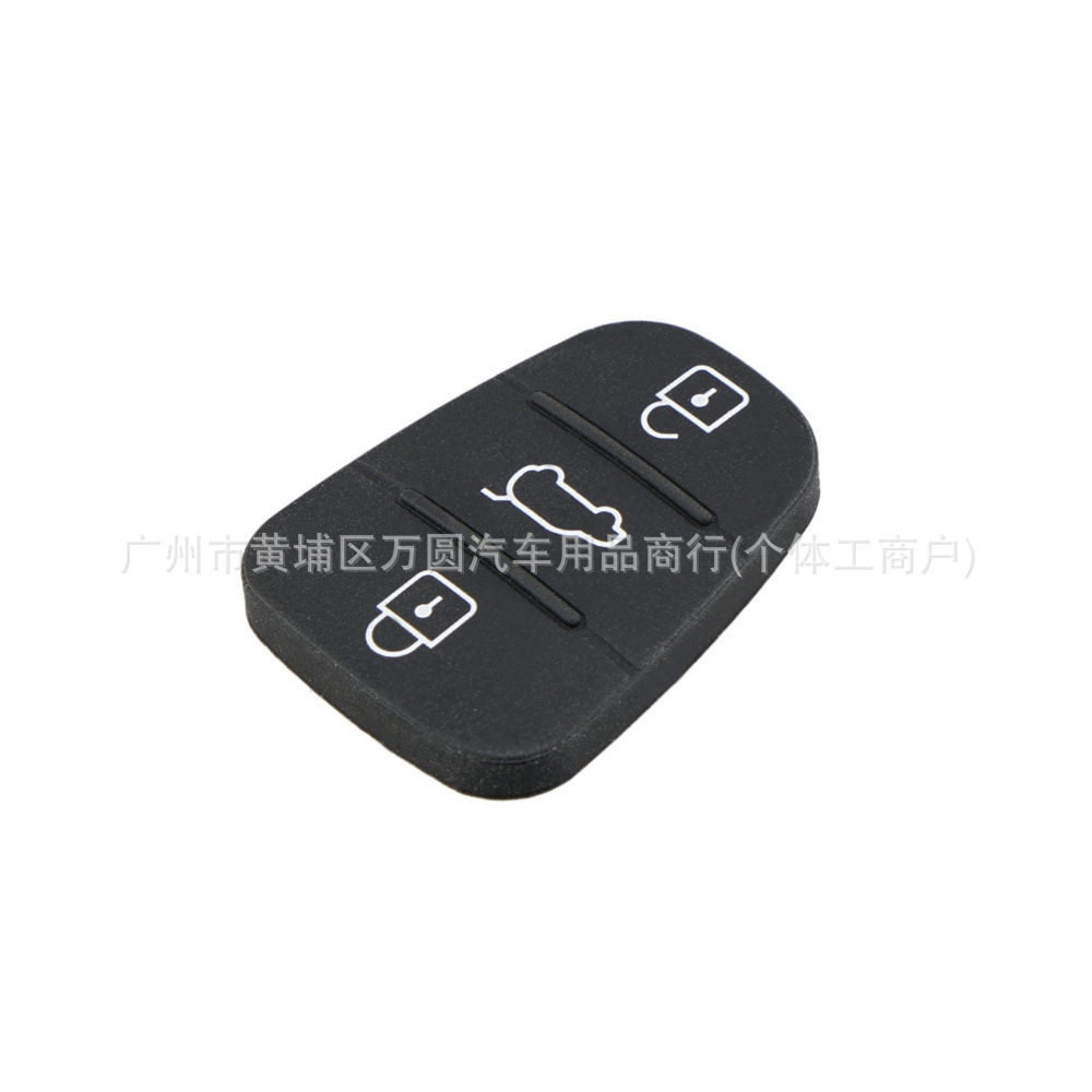 Suitable for Hyundai Kia Car Key Silicone Key Pad Key Leather 3-Key Suv Key