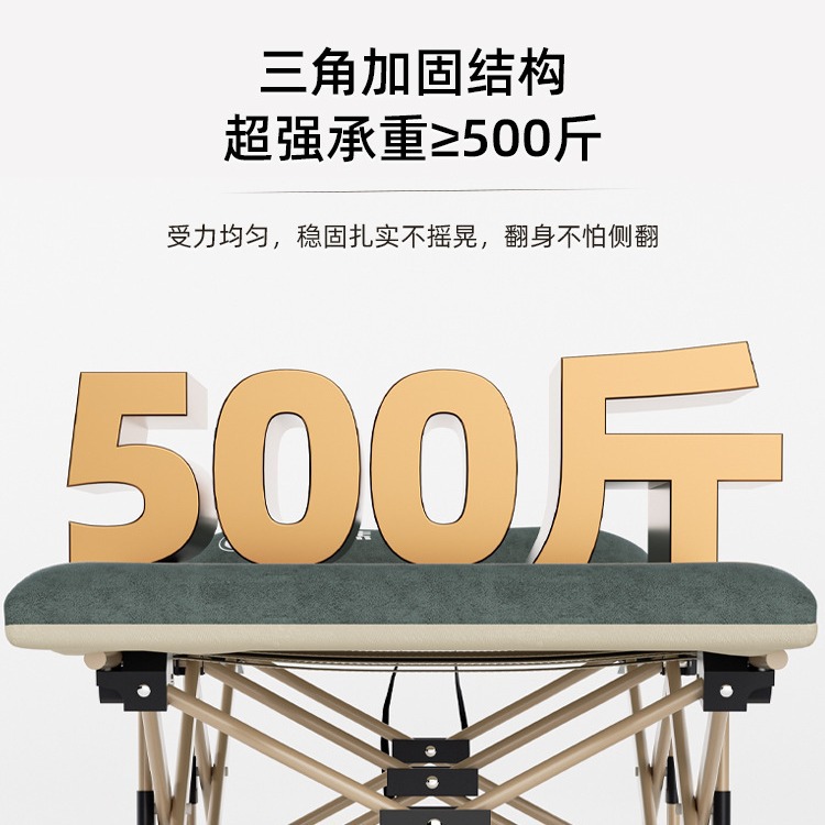 Cross-Border Spot Lunch Break Bed Ten-Legged Bed Office Portable Simple Single Bed Lunch Break Bed Folding Bed Wholesale