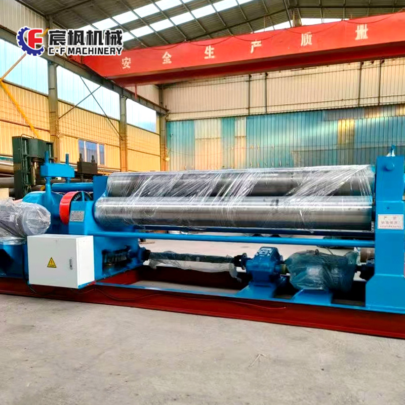 Fully Automatic Hydraulic Electric Stainless Steel Rolling Machine Electric Three-Roller Iron Sheet Aluminum Plate Small Conical Rolling Equipment