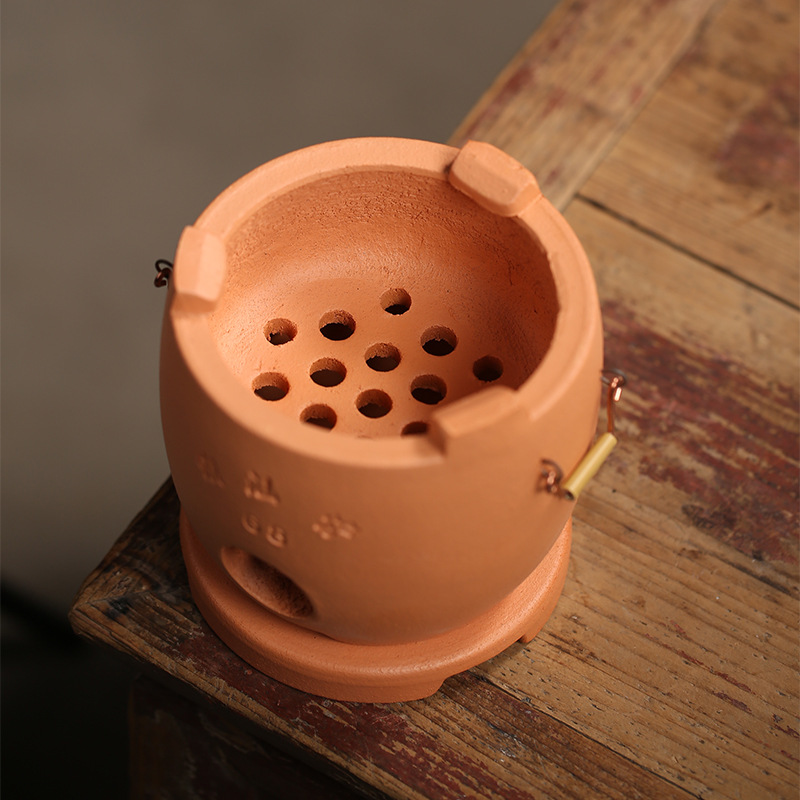 Chaoshan charcoal stove vice list practical red mud small stove indoor charcoal stove Kung Fu Tea stove clay household carbon stove