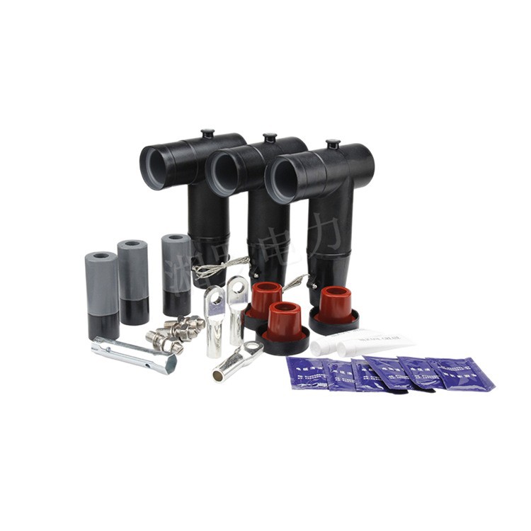 12KV power cable connector T-type cable head shielded European branch box ring network Cabinet inflatable cabinet front plug connector