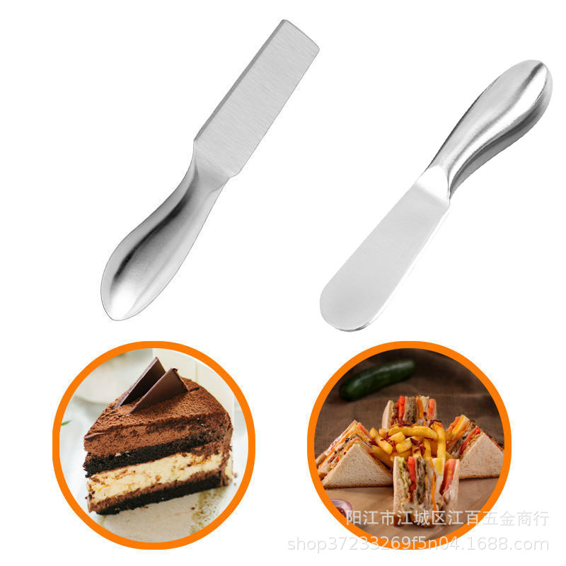 Factory in stock cheese knife suit all stainless steel butter knife pizza knife cheese fork cut butter knife cake knife fork