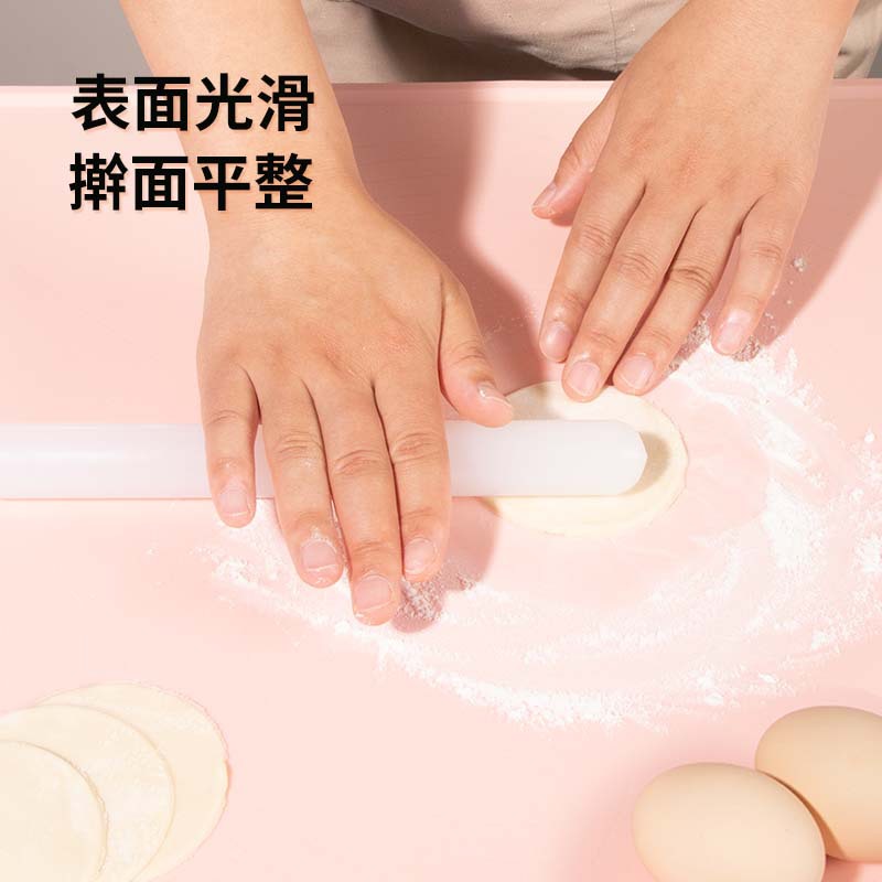 Milk tea shop hand-made lemon hammer rolling dough plastic rolling pin household 9 inch PP non-stick rolling dough popsicle