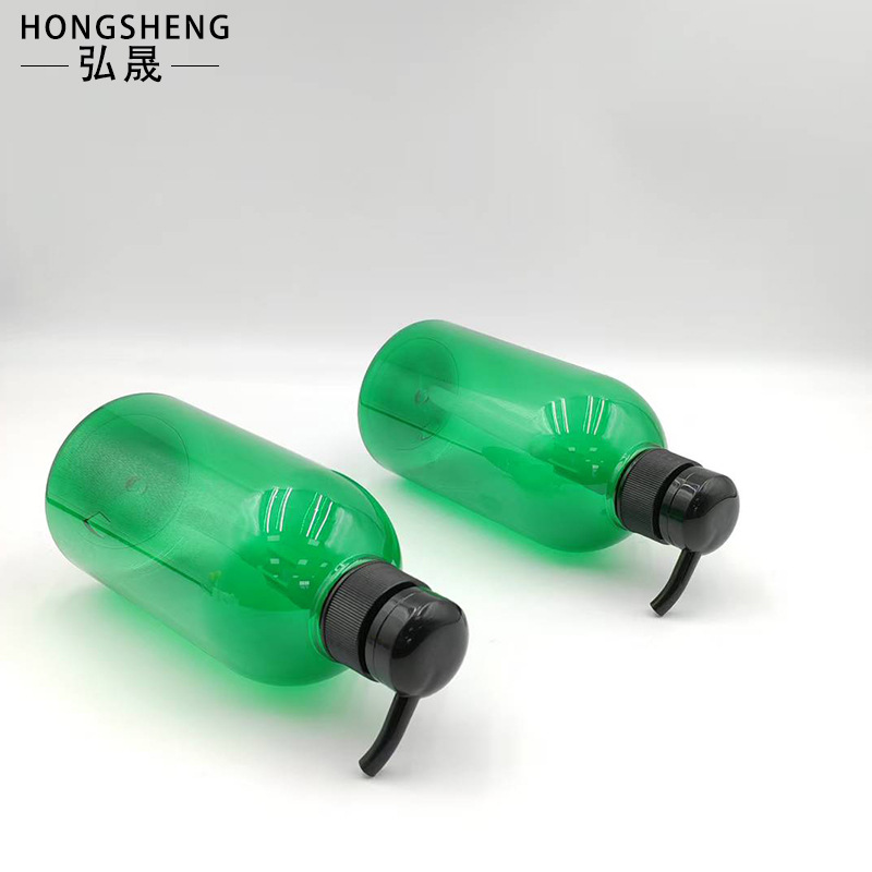 500ml Green High-End Shampoo Bottle, Shower Gel Press Bottle, Conditioner Empty Bottle, Pet Hand Sanitizer Pump Bottle