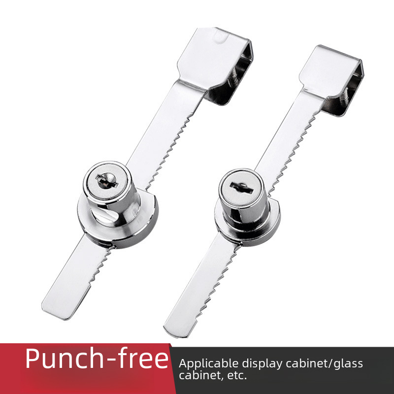 Glass cabinet 328 glass lock glass cabinet lock showcase glass lock glass sliding door lock serrated lock